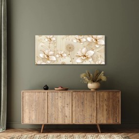 Tablou - Compoziție flori aurii (120x50 cm)