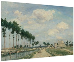 Tablou - Johan Barthold Jongkind, The Towpath, reproducere (90x60 cm)