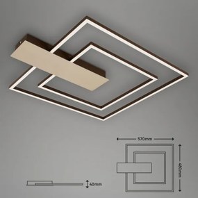 Plafonieră LED dimabilă Briloner 3545-017 NICO LED/25W/230V auriu