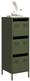 vidaXL Dulap înalt verde măslină 39x35x103,5 cm oțel