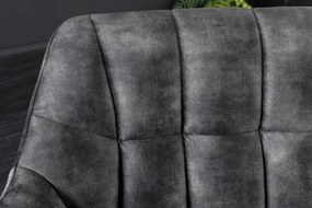 Banca tapitata Papillon 165cm catifea gri