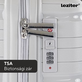 TraveLux Voyager V gurulós bőrönd szett szürke