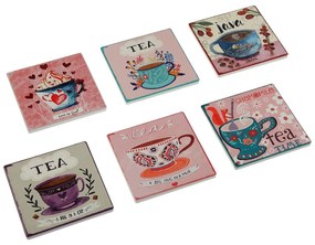 Set de 6 suporturi pentru ceai din ceramica, pluta 0X10X10