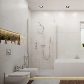 SET 3x corp de iluminat LED încastrat pentru baie LED/4,9W/230V IP44 negru Briloner