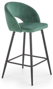 Scaun de bar Barnes, verde