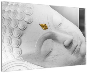 Tablou - Buddha alb (90x60 cm)