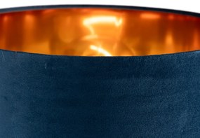 Lampă de masă modernă albastră cu auriu - Rosalina