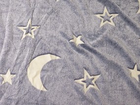 Lenjerie cocolino luminoasa BIG MOON gri Dimensiune lenjerie de pat: 70 x 90 cm | 140 x 200 cm
