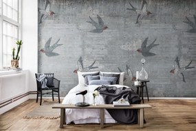Fototapet, Concrete Art, Swallow, Rebel Walls