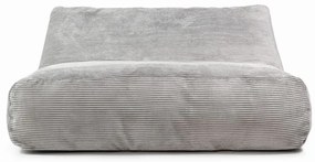 Fotoliu bean bag crem cu tapițerie din catifea reiată Sofa Tube 160 – SLOWDOWN