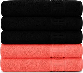 Set 5 Prosoape Premium, 100% Bumbac, Absorbante și Pufoase
