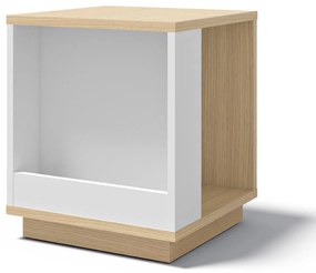 Măsuță auxiliară cu aspect de lemn de stejar 40x40 cm Ella - TemaHome