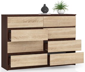 Comodă Keanu III (wenge + Stejar sonoma). 1069386