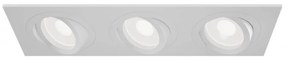 Corp incastrabil cu 3 spoturi directionabile Atom alb MY-DL024-2-03W