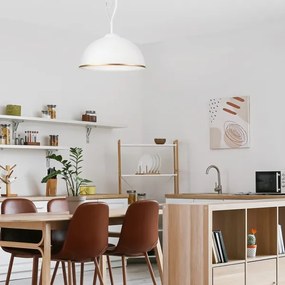 Lustră pe tijă RETRO II 1xE27/60W/230V alb