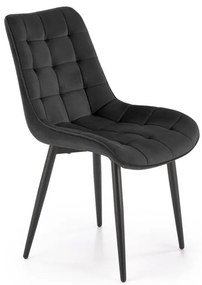 Scaun K580 velvet negru H85 cm