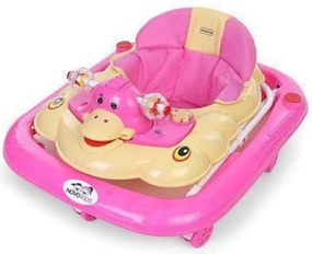 Premergator reglabil in 3 trepte NOVOKIDS™ Duckey, cu melodii, Ratusca, Pliabil, Roz