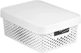 Cutie depozitare INFINITY DOTS 11L, alb