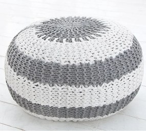 Taburete multifunctional Leeds 50cm gri/ alb A-37337 VC