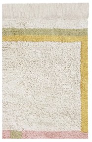 Covor roz/crem lavabil/țesut manual din bumbac 200x300 cm Lanes Vintage Nude – Lorena Canals