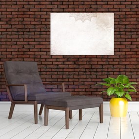 Tablou - Mandala pe zid (90x60 cm)