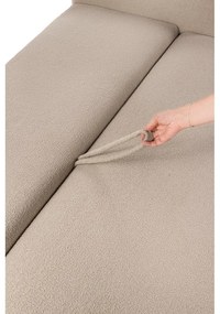 Canapea bej extensibilă cu tapițerie din țesătură bouclé 247 cm Quinoa – Bonami Selection
