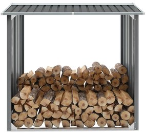 Sopron depozitare lemne, otel galvanizat, 172x91x154 cm, gri Gri