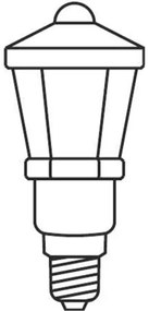 Instalație de Crăciun LANTERN 12xE10/10,7m alb cald