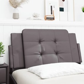 vidaXL Pernă pentru tăblie, gri, 100 cm, piele artificială