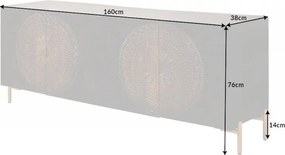 Comoda design Boho Chic Mandala 160cm Mango