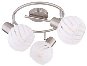 Plafoniera cu 3 spoturi design modern WILLY nichel
