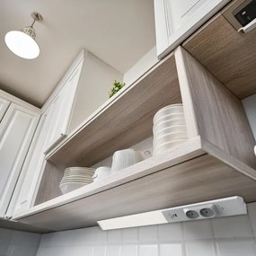 Corp de iluminat LED pentru corpuri de bucătărie cu prize și porturi USB LED/18W/230V 4000K argintiu