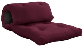Saltea futon burgundy 70x200 cm Wrap Bordeaux/Dark Grey – Karup Design