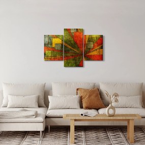 Tablou cu abstracție geometrică (90x60 cm)