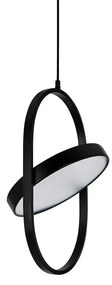 Lustra suspendata LED design minimalist SPINER 19 negru