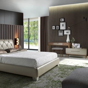 Bancheta tapitata design modern Platin AC-CP1709ST-NOGAL