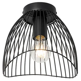 Plafoniera de design neagră 20 cm - Pua