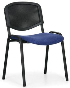 Scaun de conferinta Viva Mesh - picioare negre, albastru/negru