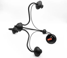 Candelabru pe lanț ANTON 3xE14/15W/230V negru