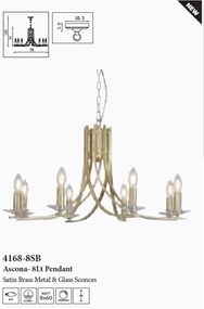 Candelabru stil elegant metal alama Ascona 8L