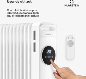 Klarstein Radiator cu ulei Thermaxx | 2500 W | 25 m² | 3 moduri | 7–35 °C | 44 cm x 64 cm