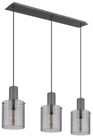 Lustră pe cablu Globo 15904-3H TULIVAR 3xE27/40W/230V