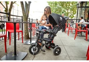Tricicletă pentru copii 3 în 1 QPlay RITO AIR negru
