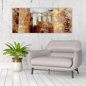Tablou - Erechtheion, Atena, Grecia (120x50 cm)