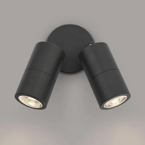 Där Lighting ORT0922 - Aplică LED de exterior ORTEGA, 2x GU10/5W/230V, IP65, negru