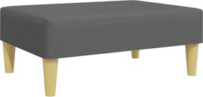 vidaXL Taburet, gri închis, 77x55x31 cm, material textil