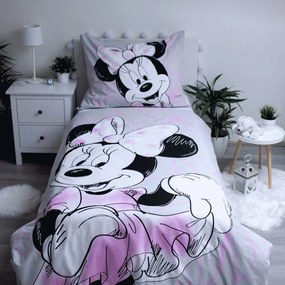Disney Minnie Beautiful set de lenjerie de pat 140×200cm, 70×90 cm