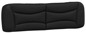 374607 vidaXL Pernă pentru tăblie pat, negru, 180 cm, piele artificială