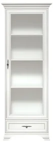 Vitrina Idento, 1 Usa 1 Sertar, H 210 CM, MDF Alb Alpin
