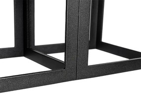 Plafoniera moderna neagra cu 2 lumini - Cela